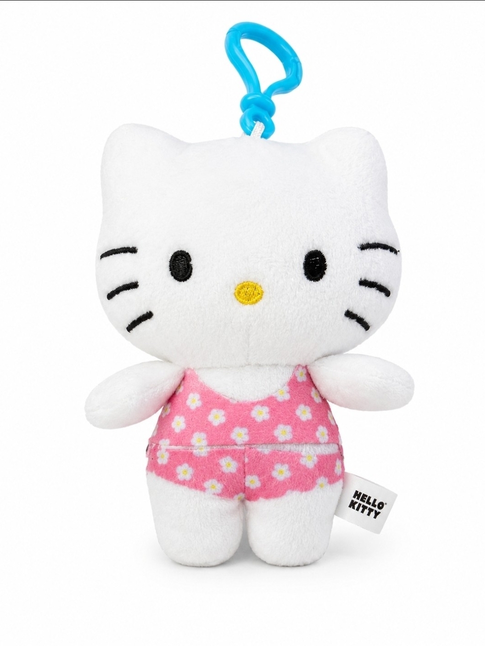 Hello Kitty White Plush Bag Charm Keychain
